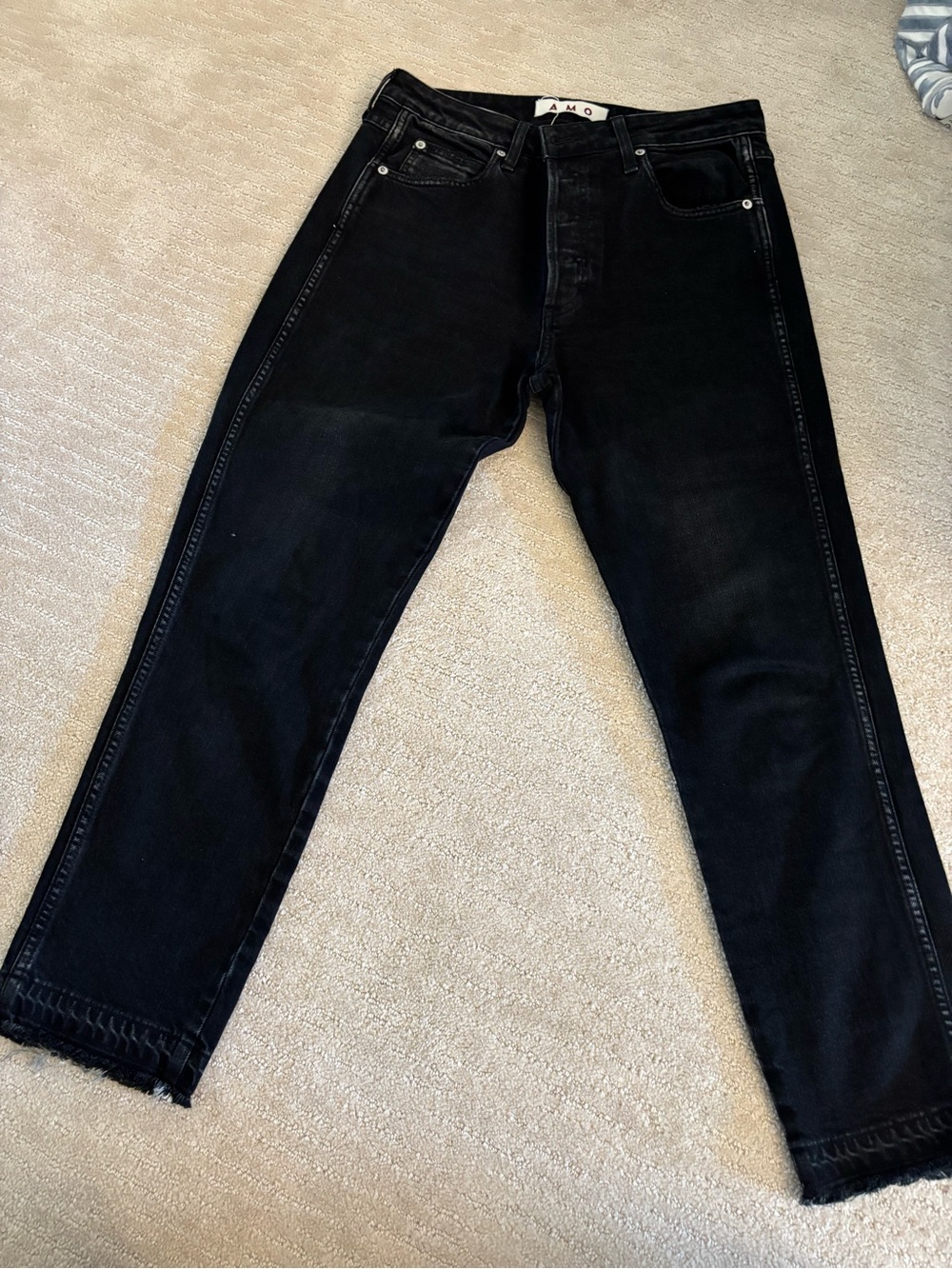 AMO Black Relaxed Jeans